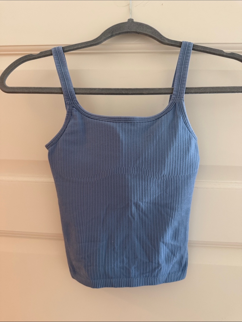 Lululemon Ribbed Blue Bra Tank Top for Women